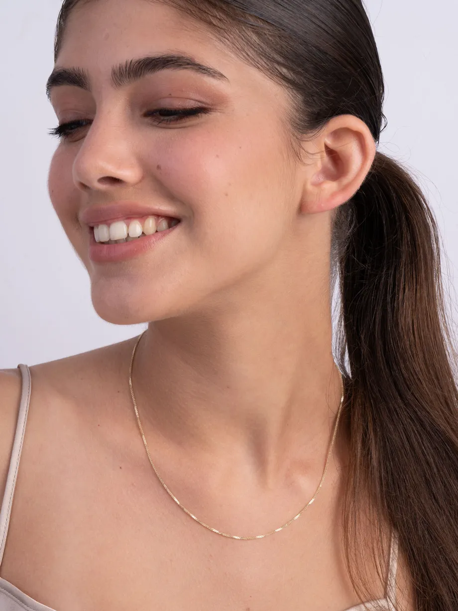 שרשרת זהב צהוב 14K — תצלום נוסף
