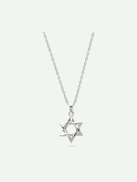 שרשרת תליון מגן דוד כסף 925