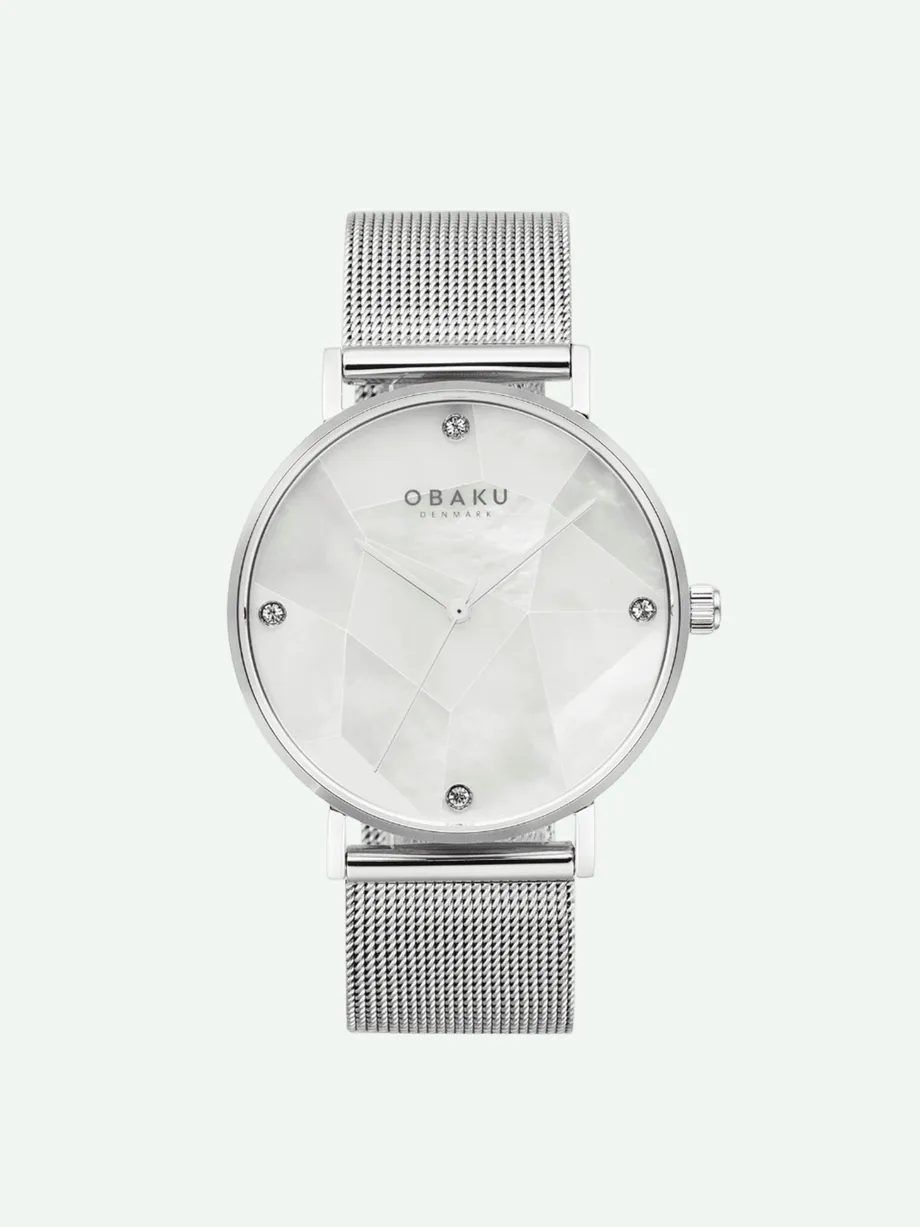 שעון OBAKU לאישה MOSAIK STEEL