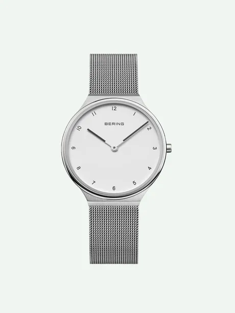 שעון BERING - Ultra Slim לאישה פלדת אל חלד כסופה