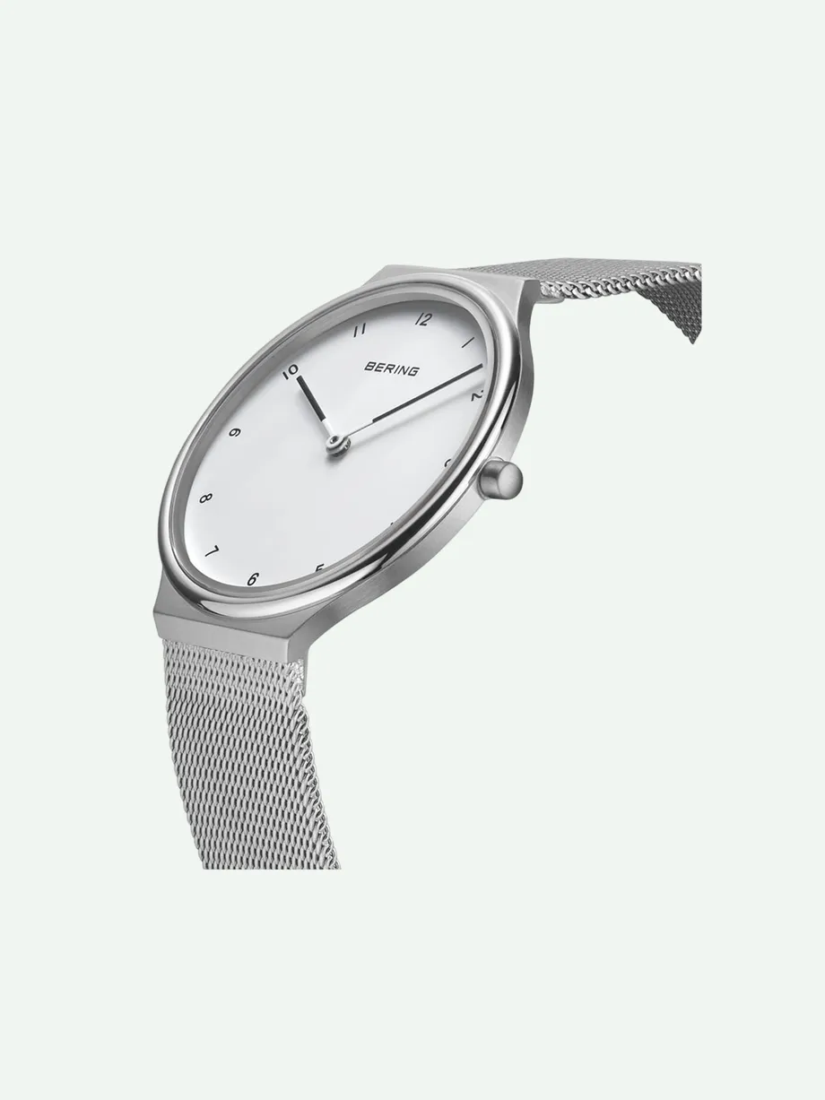 שעון BERING - Ultra Slim לאישה פלדת אל חלד כסופה — תצלום נוסף